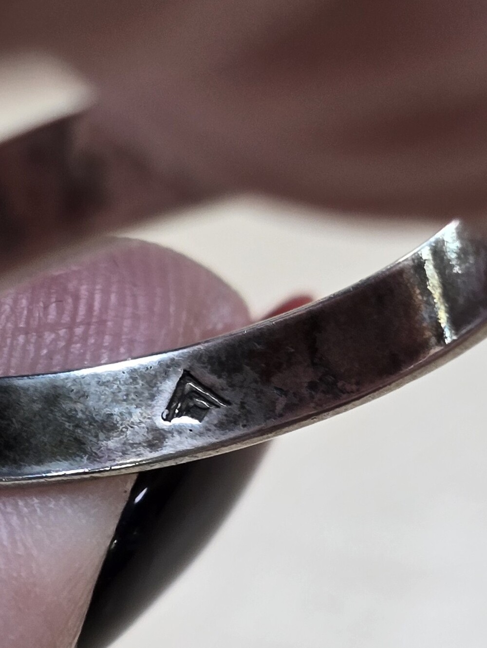 Silpada Sterling Silver Hammered Band Ring Size 10.5-11 - Picture 3 of 6